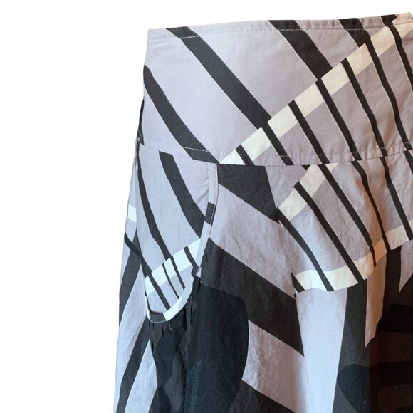 VERO MODA - A-linePatterned Banded Waist Flared Skirt with pockets - size 38 - Picture 2 of 12